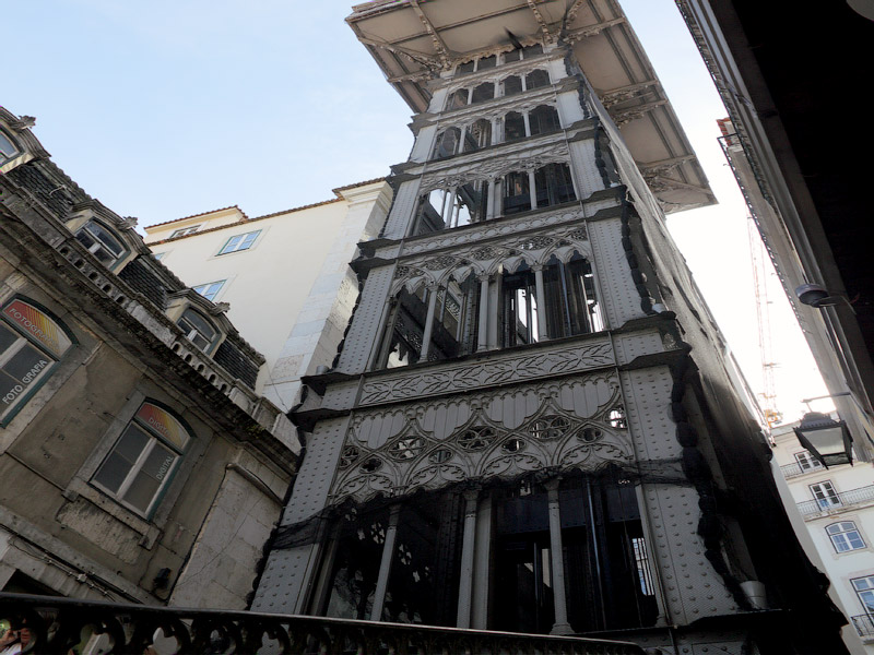 Глазами очевидцев: лифт Санта Жушта. Лиссабон